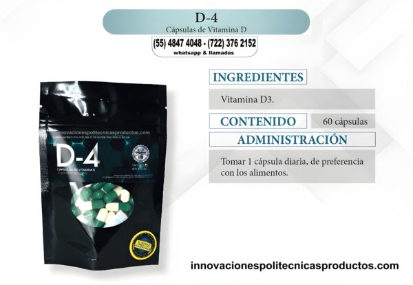 VITAMINA D-4 (60 Capsulas)