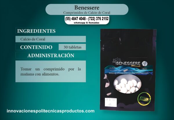 Benessere (Calcio de Coral) 30 Tabletas