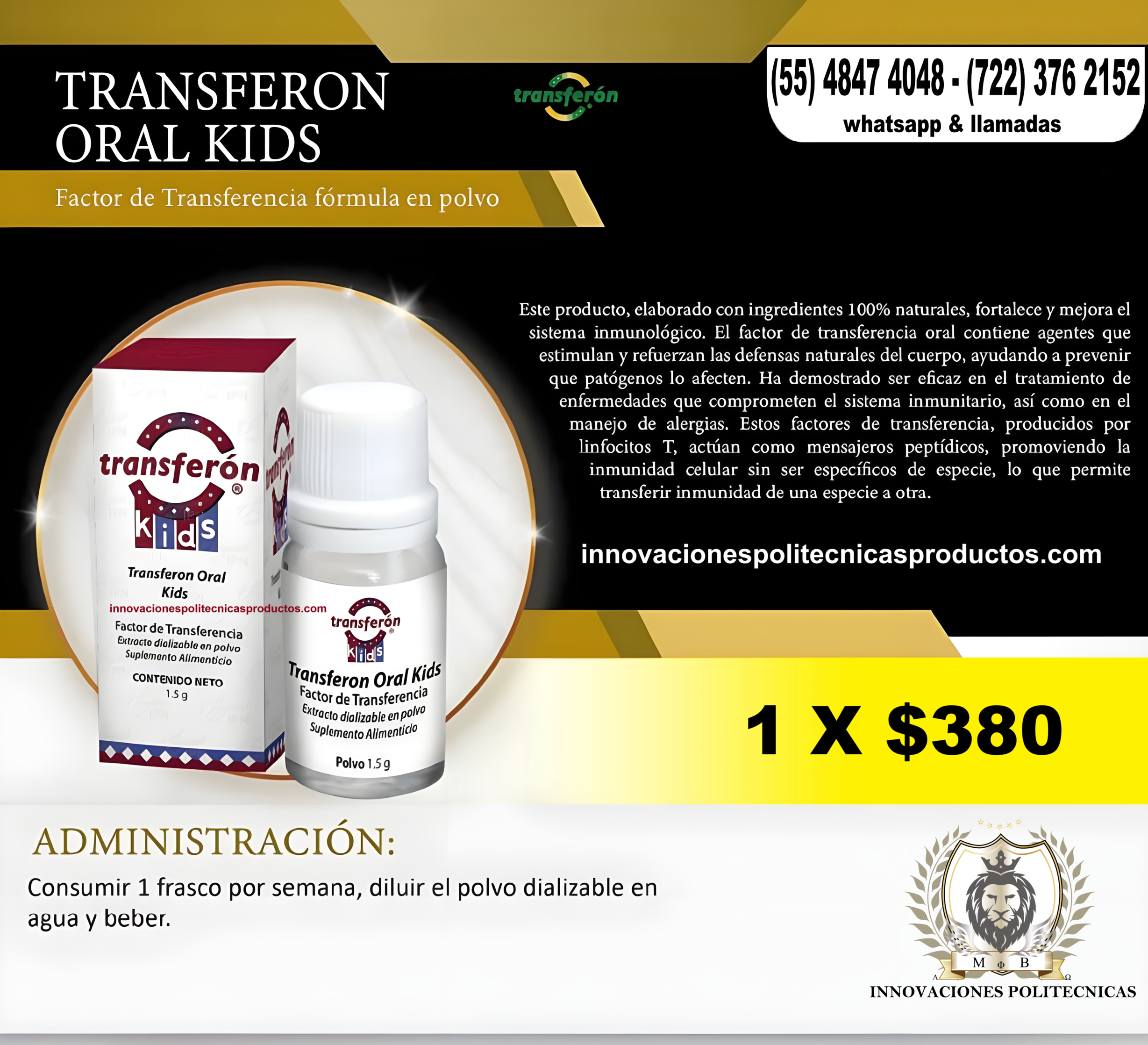 TRANSFERON Kids Para Niños