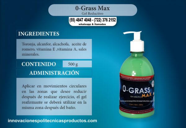 0-Grass Max Gel con Extracto de Toronja