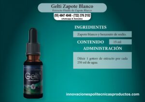 Gelti Zapote Blanco (Extracto Fluido de Zapote Blanco)