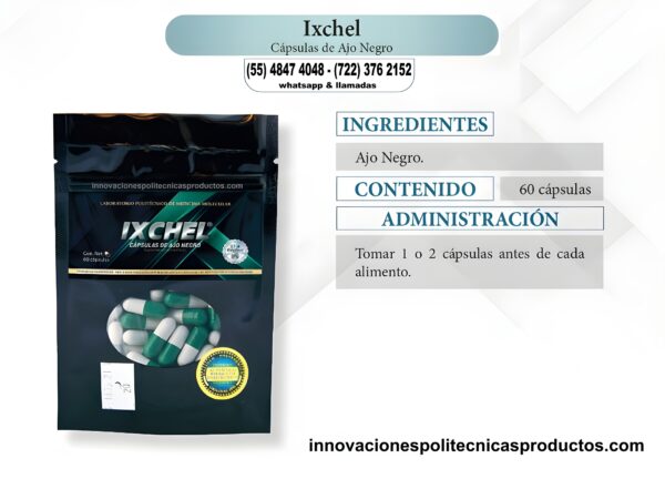 IXCHEL Cápsulas con Ajo Negro