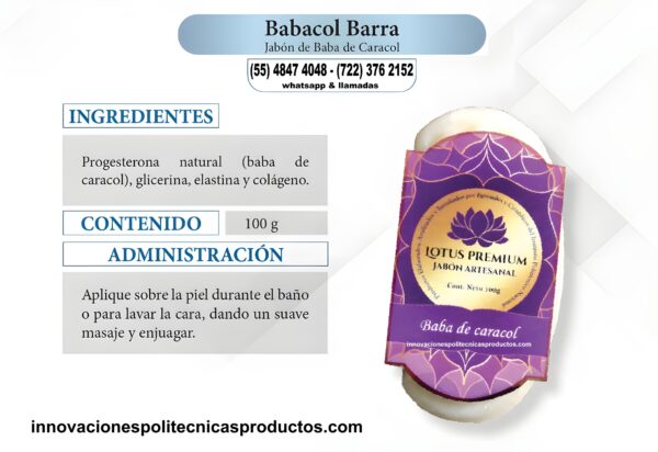 BABACOL Jabón Facial con Baba de Caracol