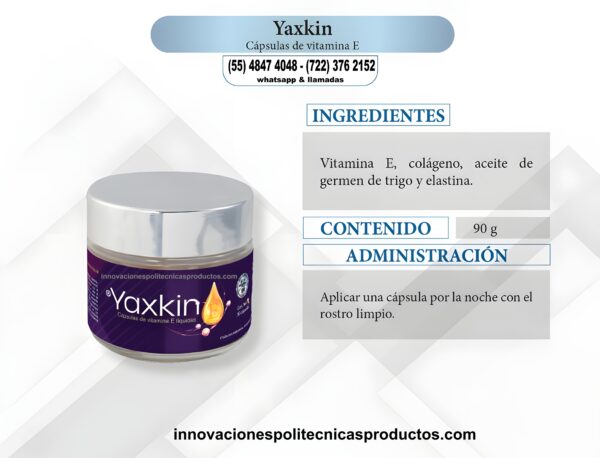 YAXKIN Cápsulas con Vitamina E Líquida