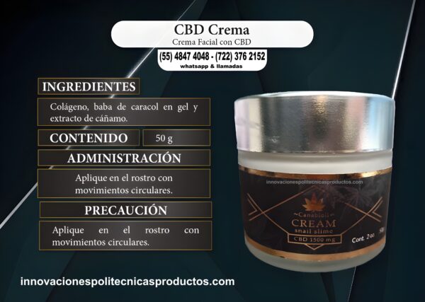 Cream Snail Slime (Crema con Baba de Caracol y CBD)