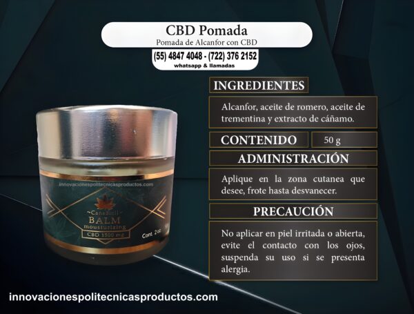 Balm Mousturizing (Balsamo de CBD con Alcanfor)