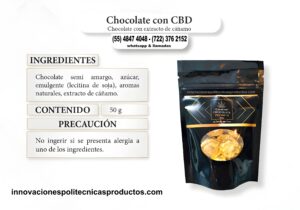 Chocolate semi amargo premium con CBD