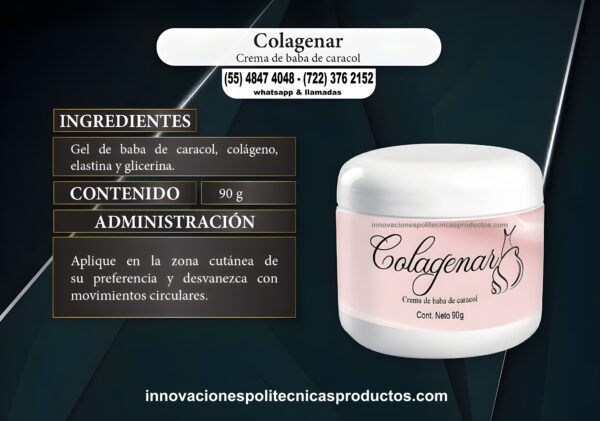 Colagenar (Crema de Colágeno Y Baba de Caracol)